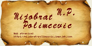 Mijobrat Polimčević vizit kartica